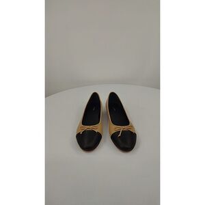 Quince Black and Tan Ballet Flats
